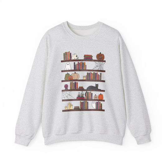 Haunted Bookshelf Crewneck Sweatshirt