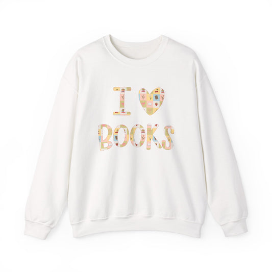 I Love Books Crewneck Sweatshirt