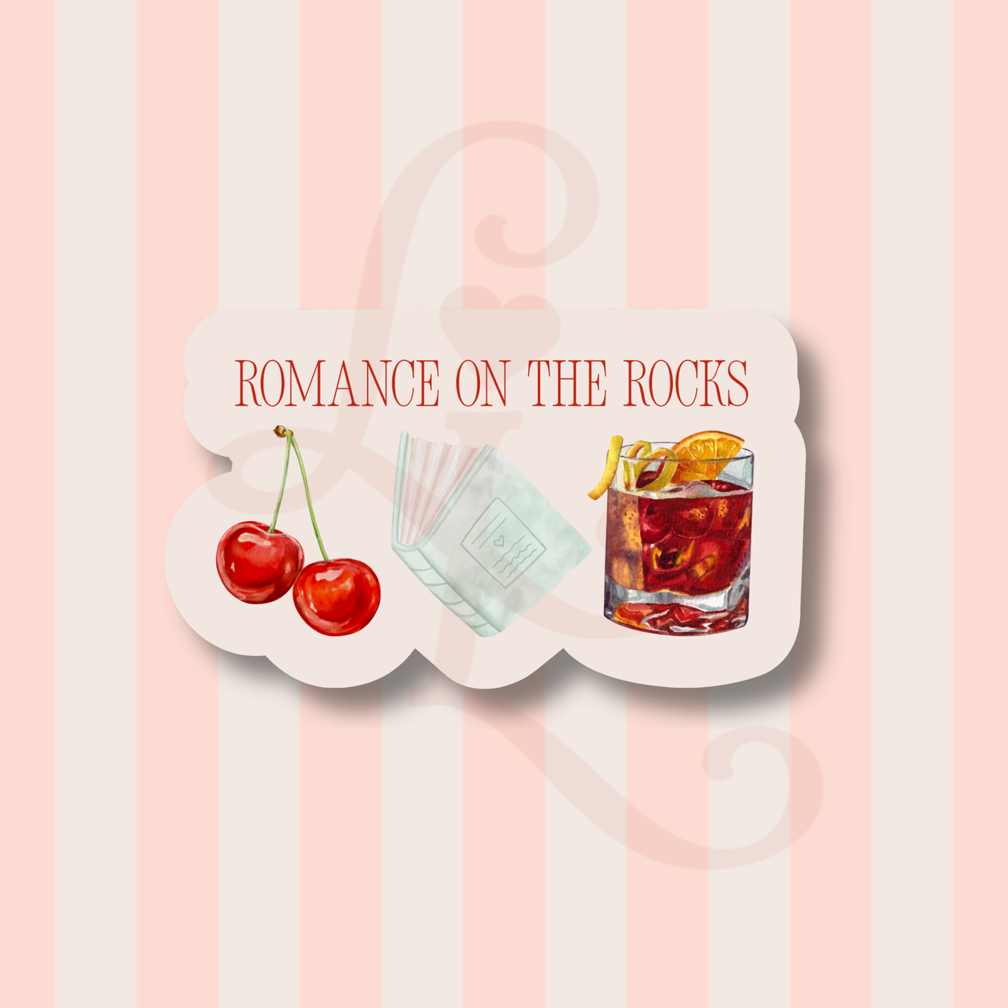 romance on the rocks sticker