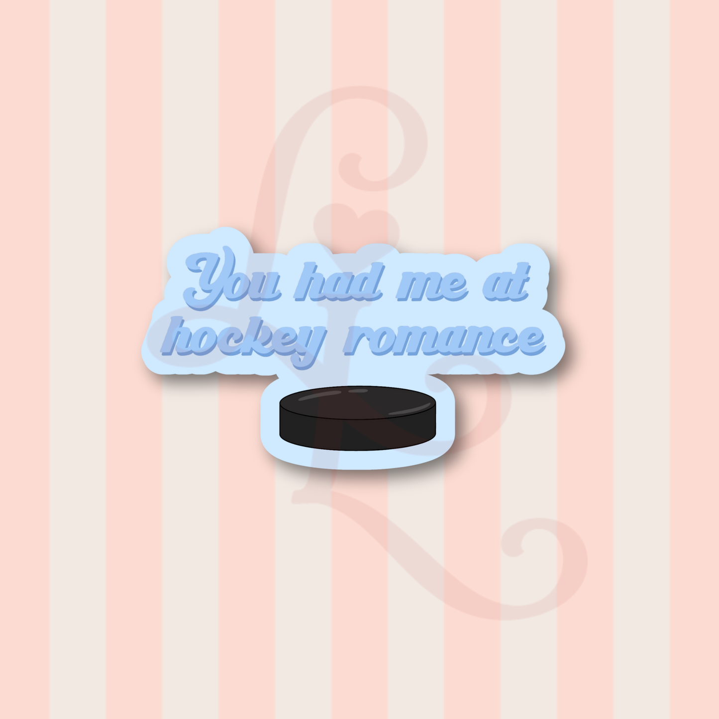 hockey romance sticker