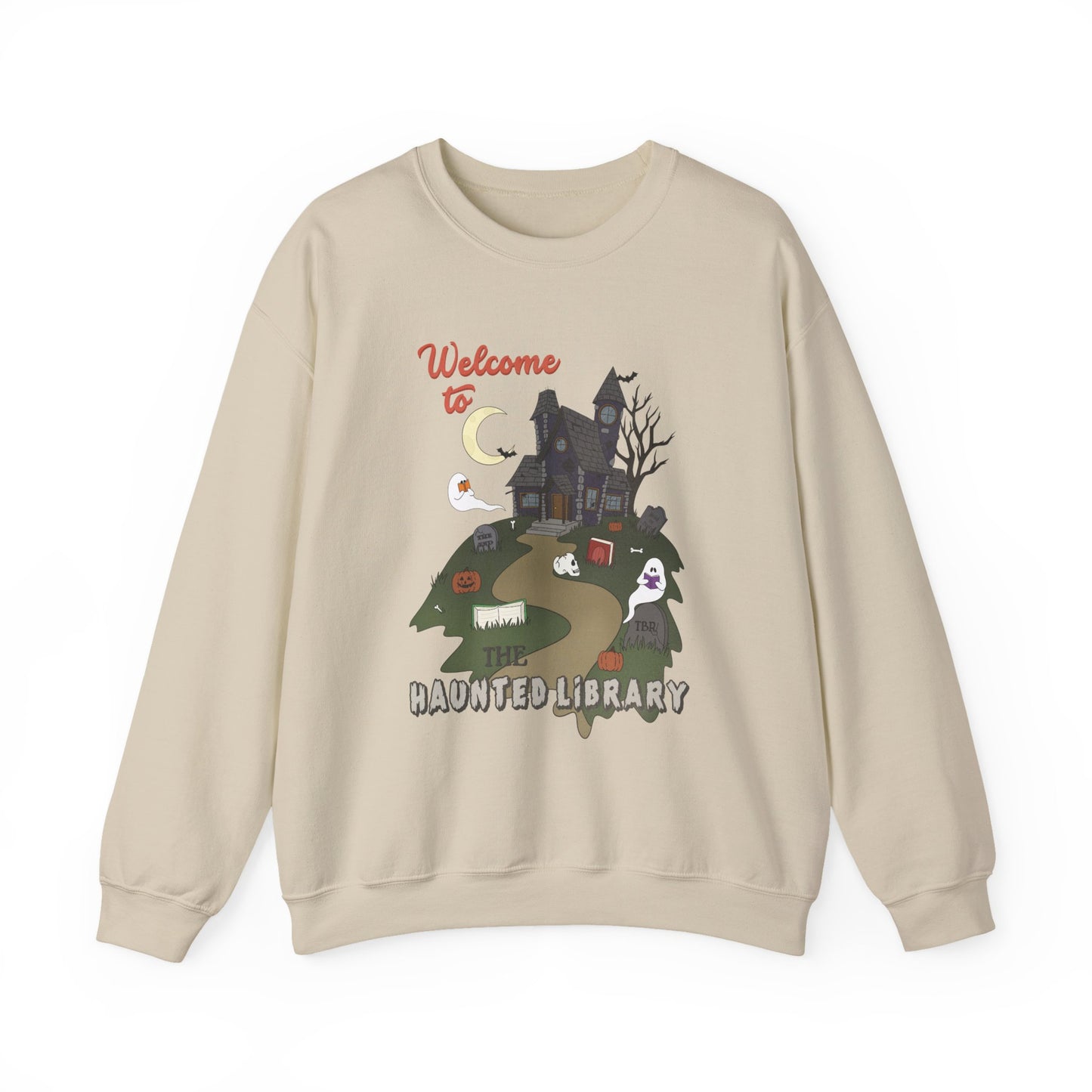 Haunted Library Crewneck Sweatshirt