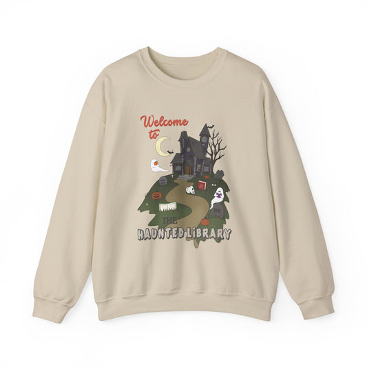 Haunted Library Crewneck Sweatshirt
