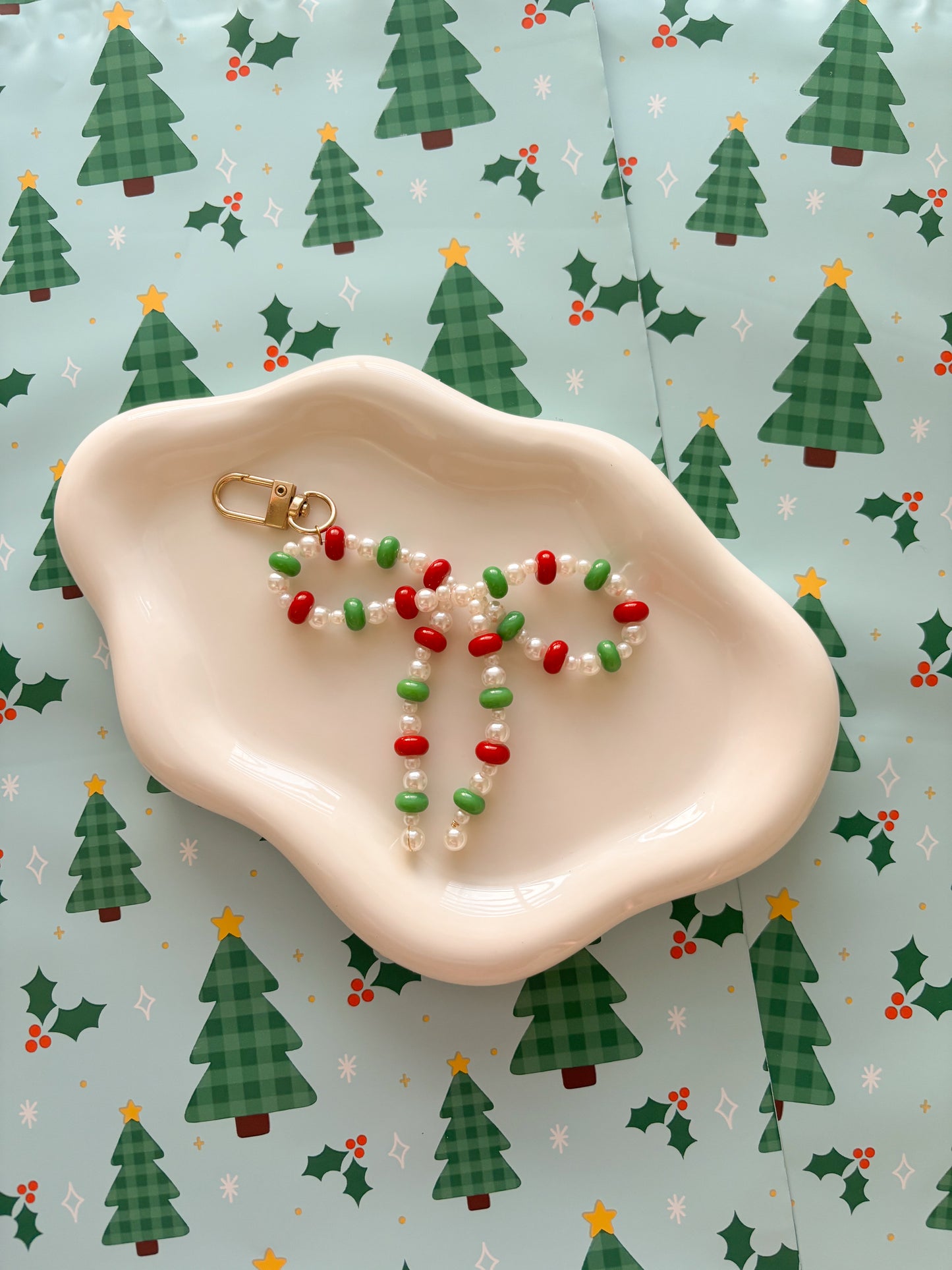 Holiday Cheer Bow Bag Charm