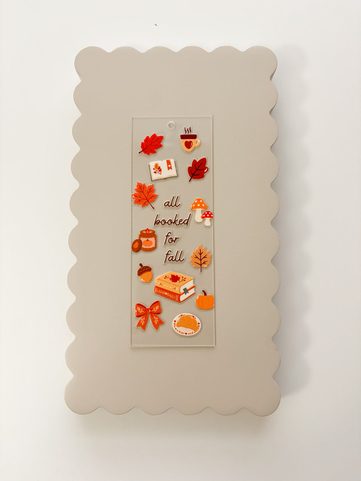 Booked for Fall Bookmark- build your own!