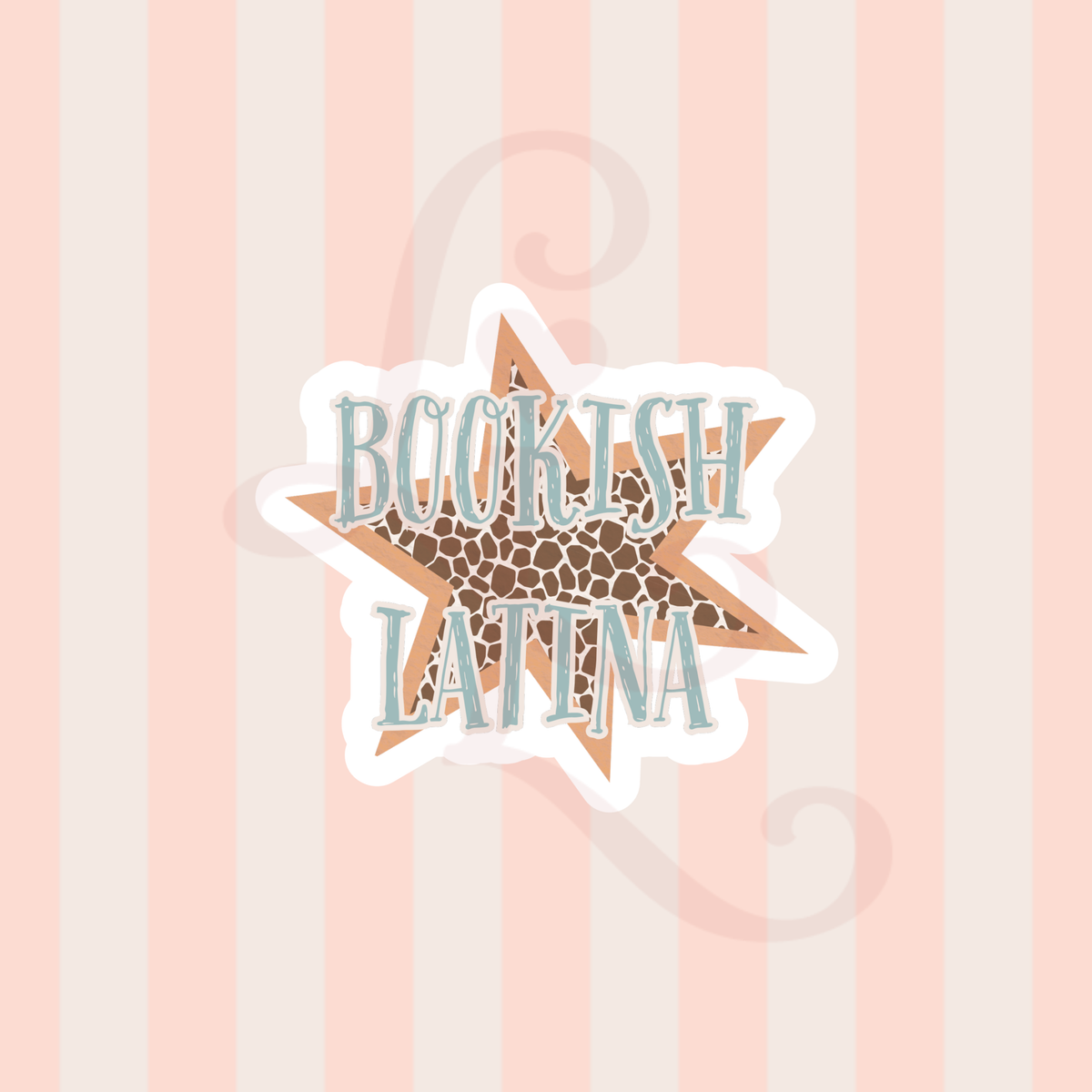 bookish latina sticker