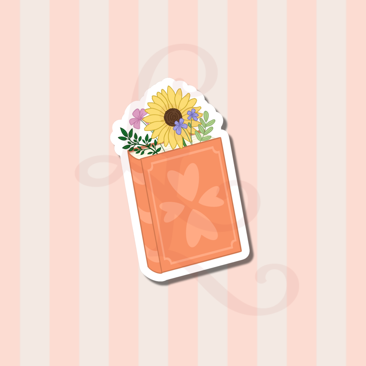 flower book sticker