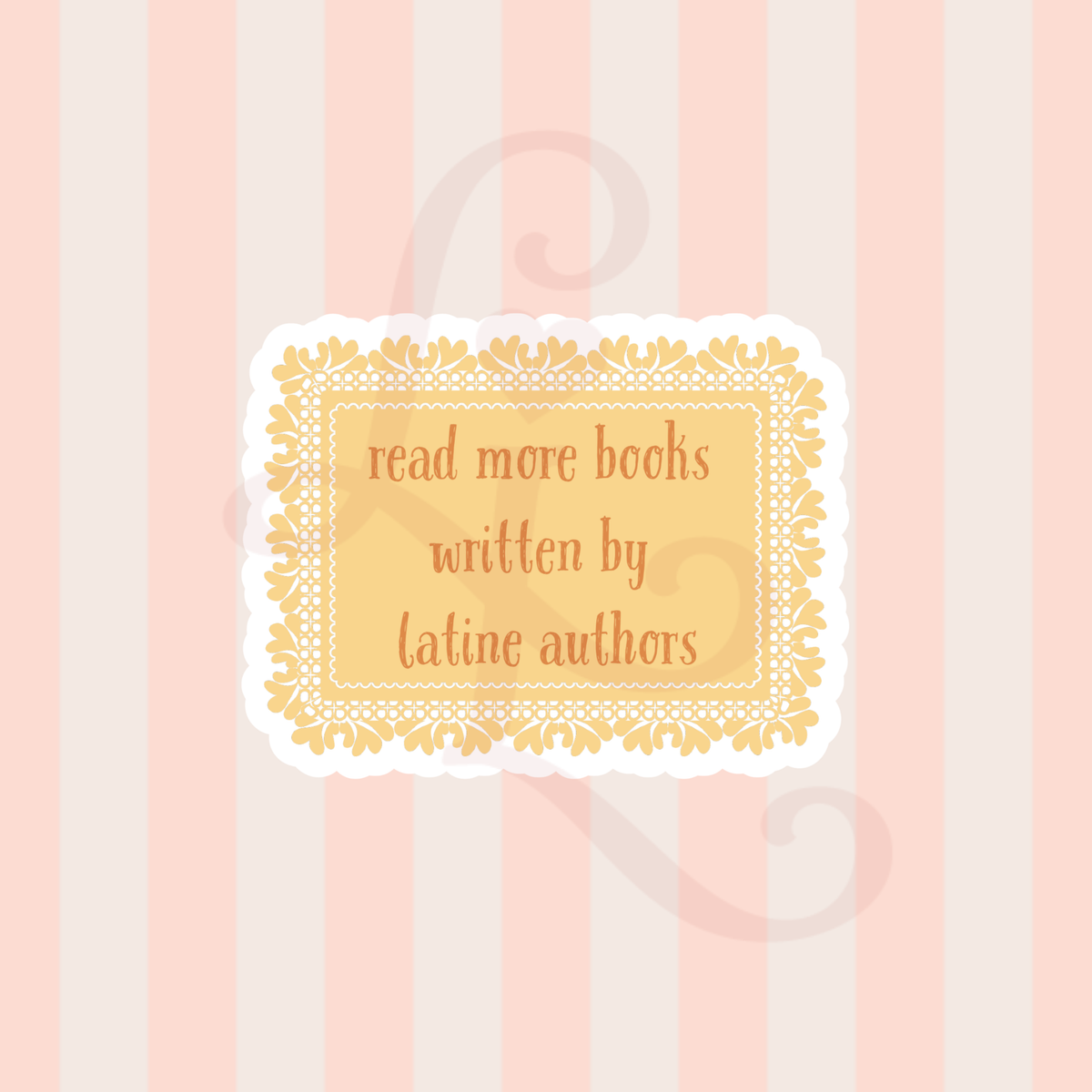 read more latine authors sticker