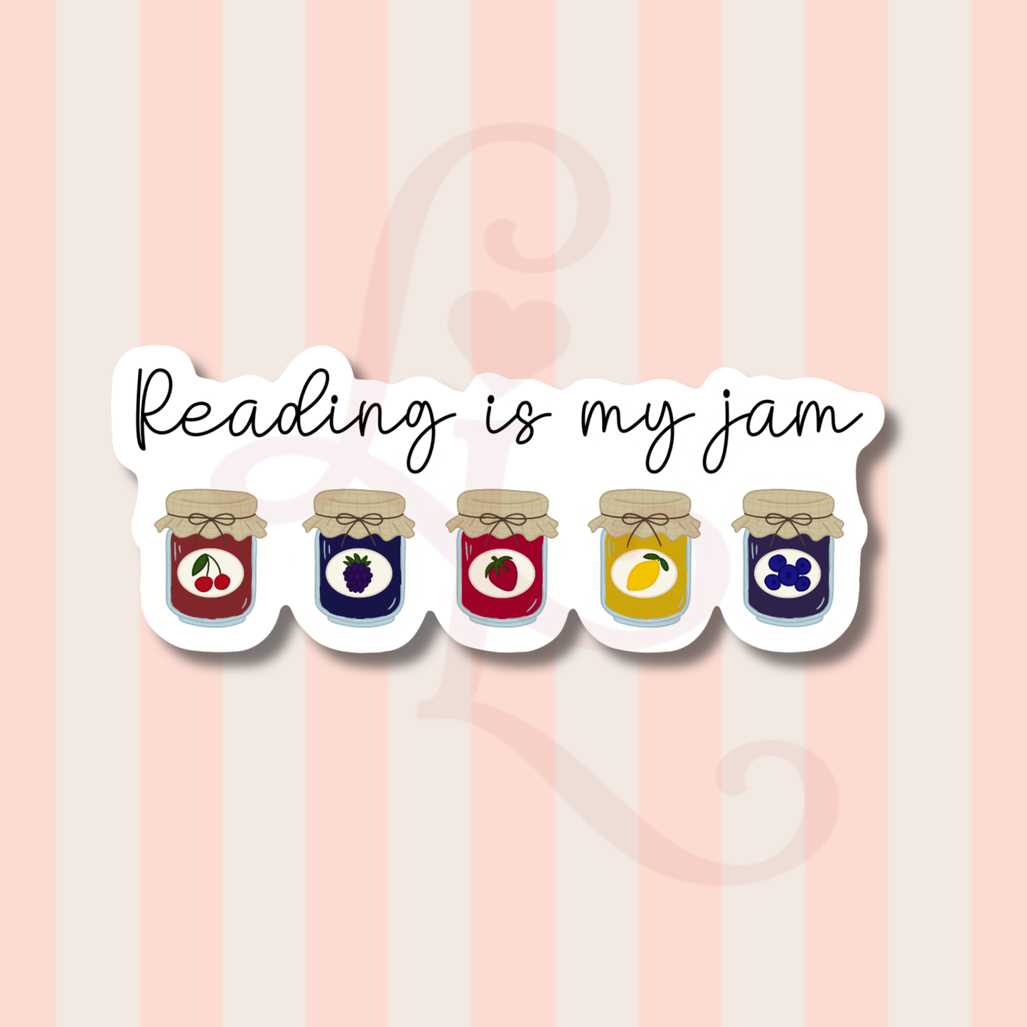 reading is my jam sticker