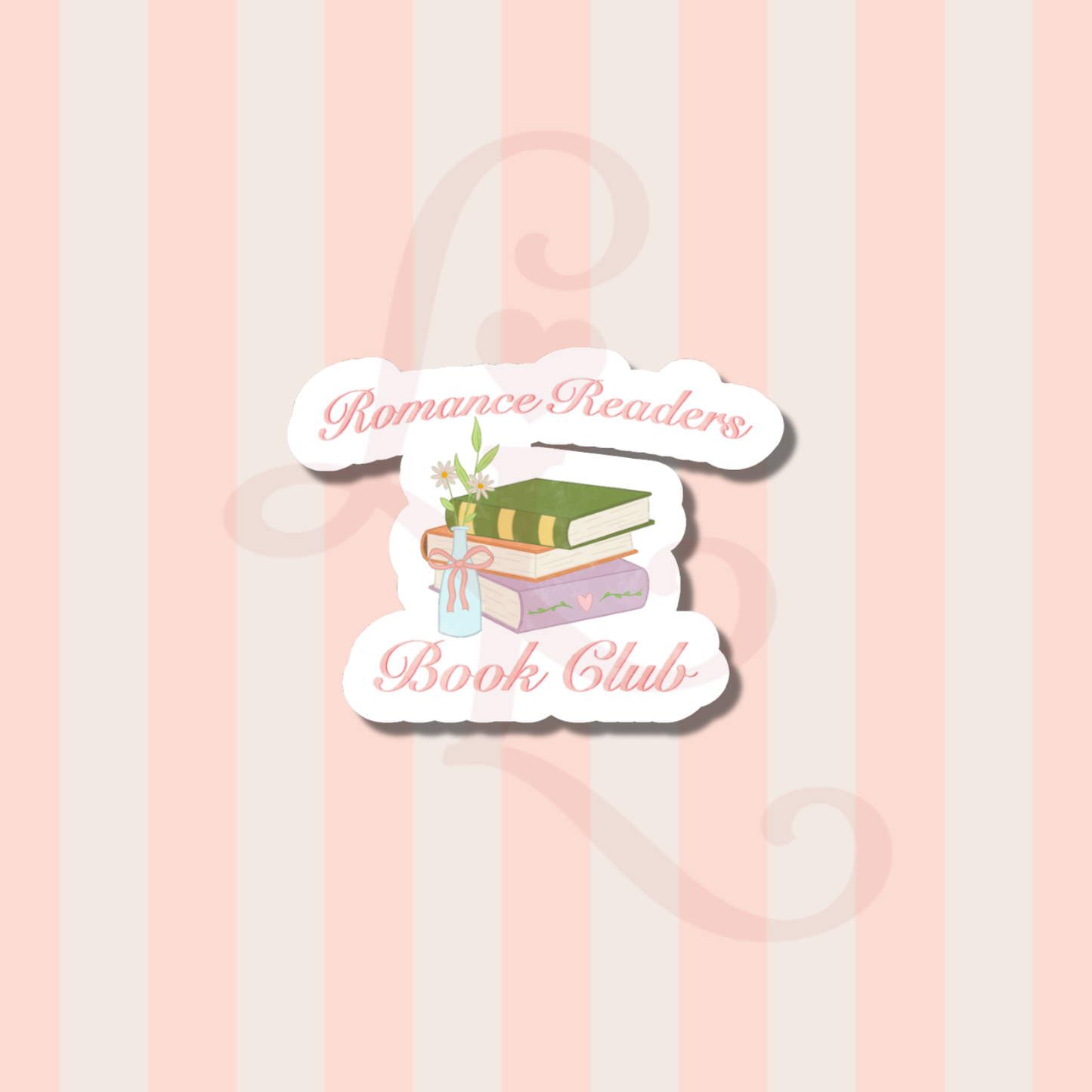 romance readers book club sticker