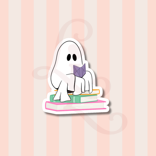 ghostie reading sticker