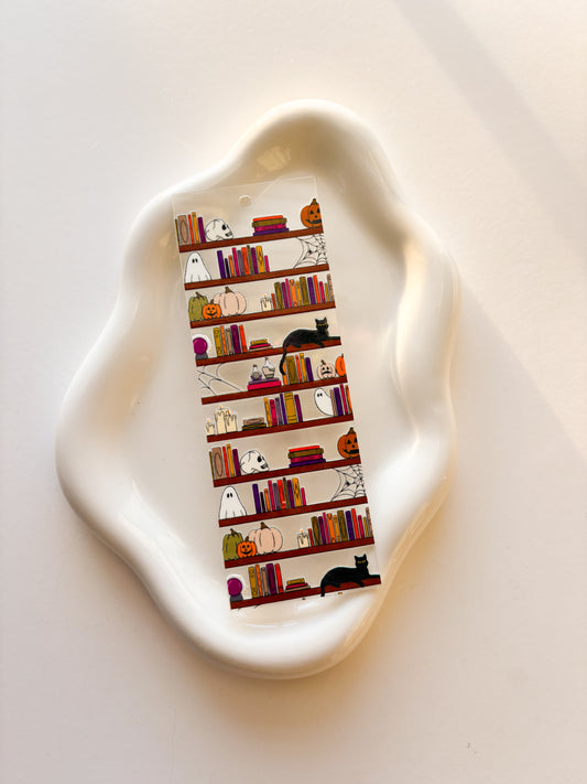 Spooky Bookshelf Bookmark- build your own!