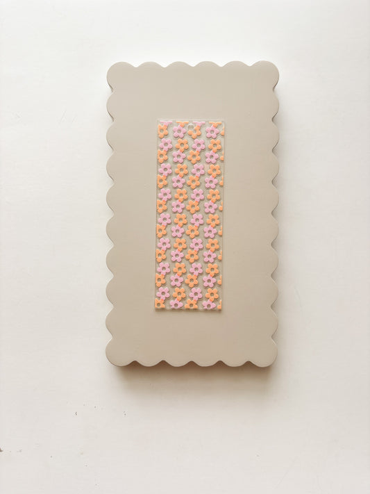 Retro Flowers Bookmark- build your own!