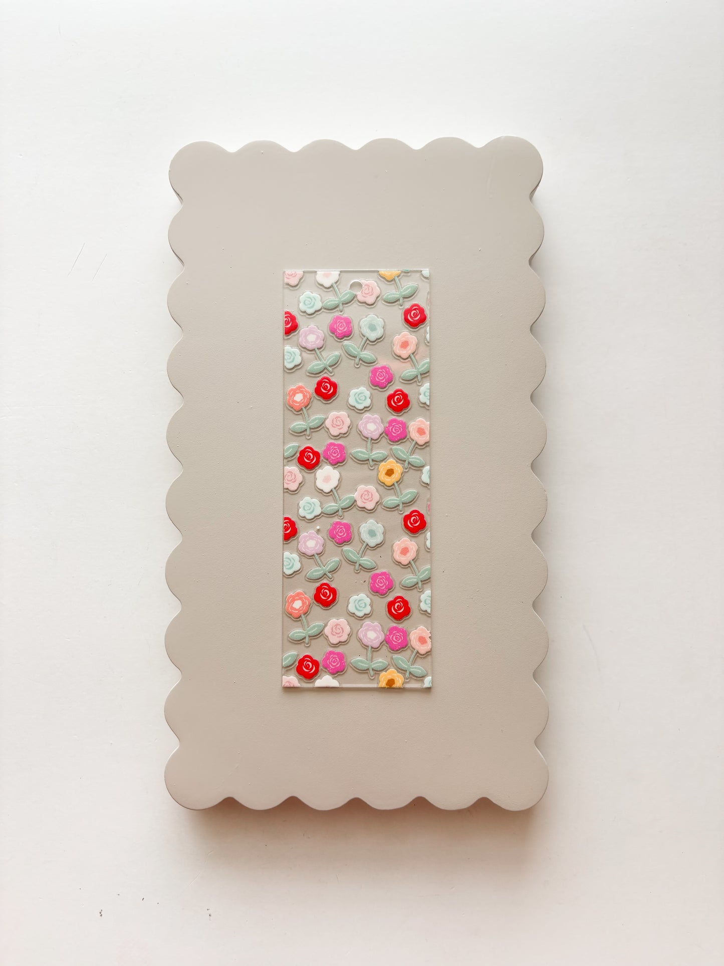 Pastel Roses Bookmark- build your own!