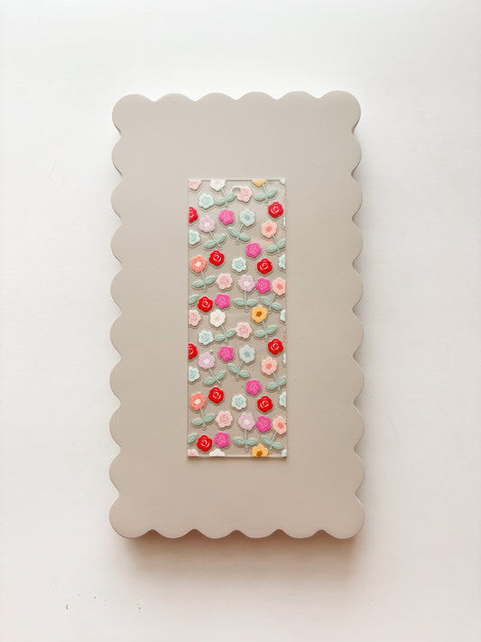 Pastel Roses Bookmark- build your own!
