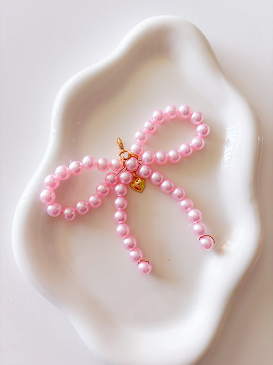 Dainty Girl Bow Bag Charm