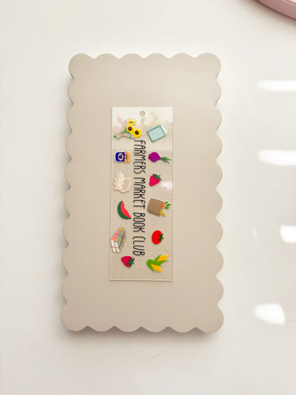 Farmers Market Book Club Bookmark- build your own!