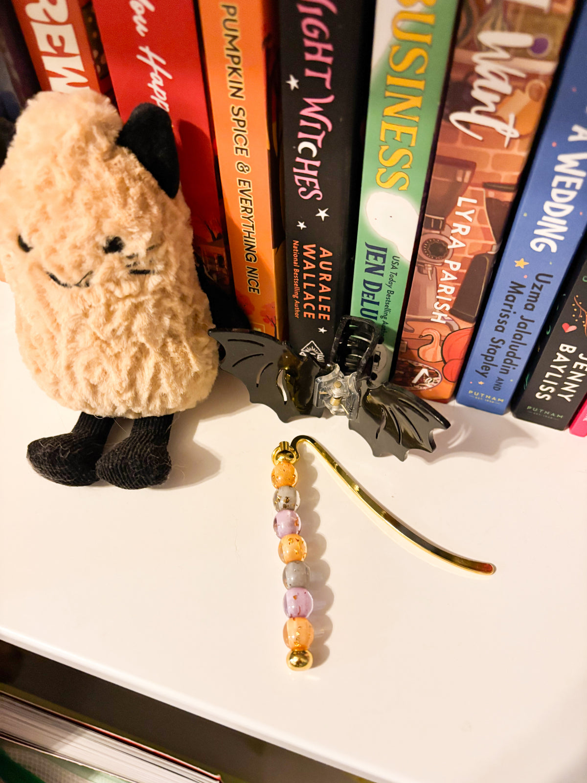 Halloween Beaded Hook Bookmark