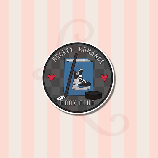 hockey romance book club sticker