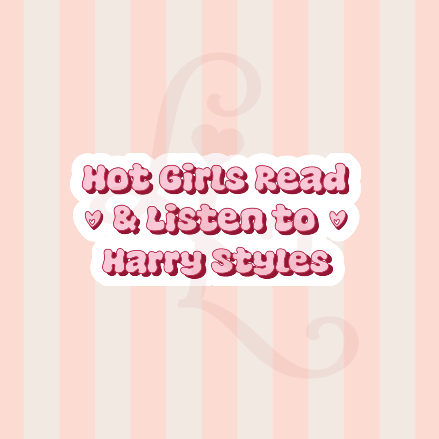 hot girls read & listen to Harry sticker
