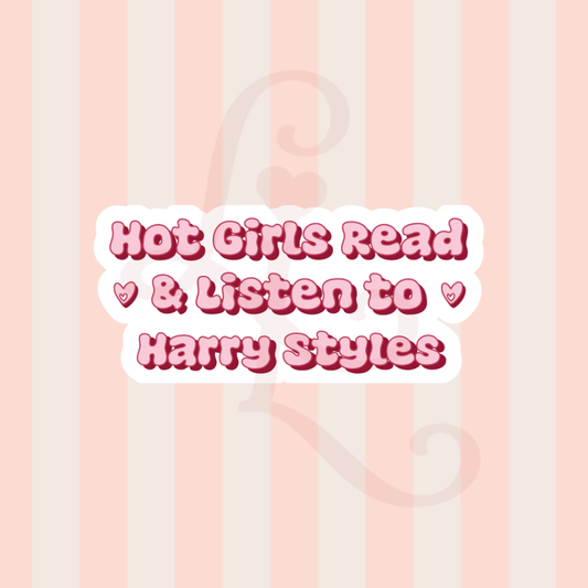 hot girls read & listen to Harry sticker