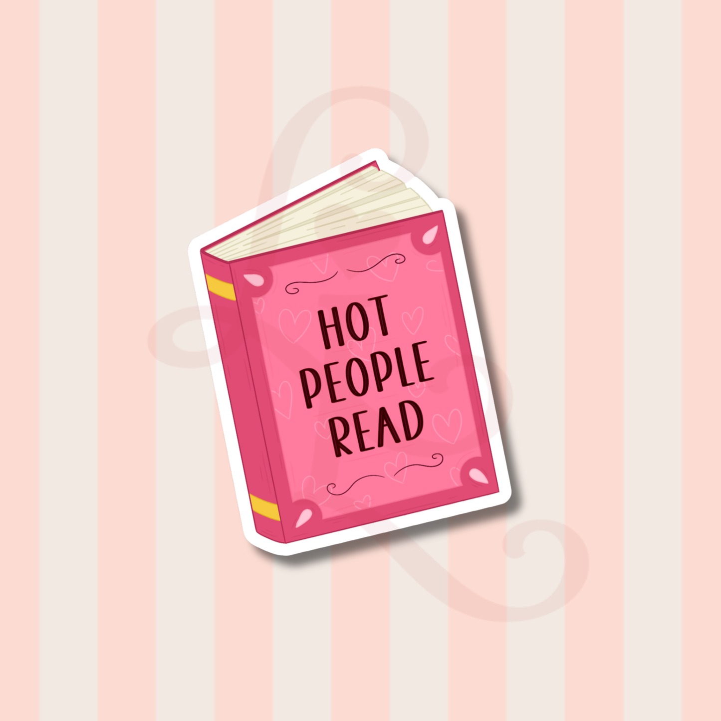 hot people read pink sticker